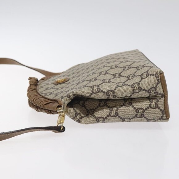 GUCCI GG Plus Supreme Shoulder Bag PVC Beige Gold Auth - Picture 5 of 16